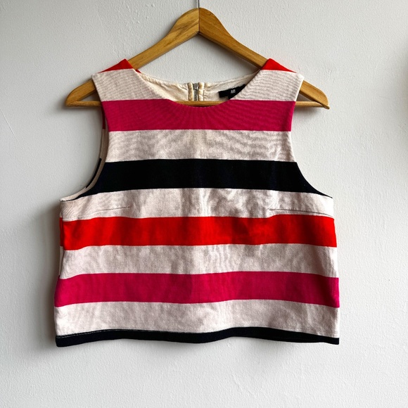 H&M Mod Striped Crop Top - Medium - Picture 1 of 6
